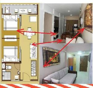 Appartement a vendre : Nirun condo aux etages elevés pour moins de 1MB a Pattaya Klang